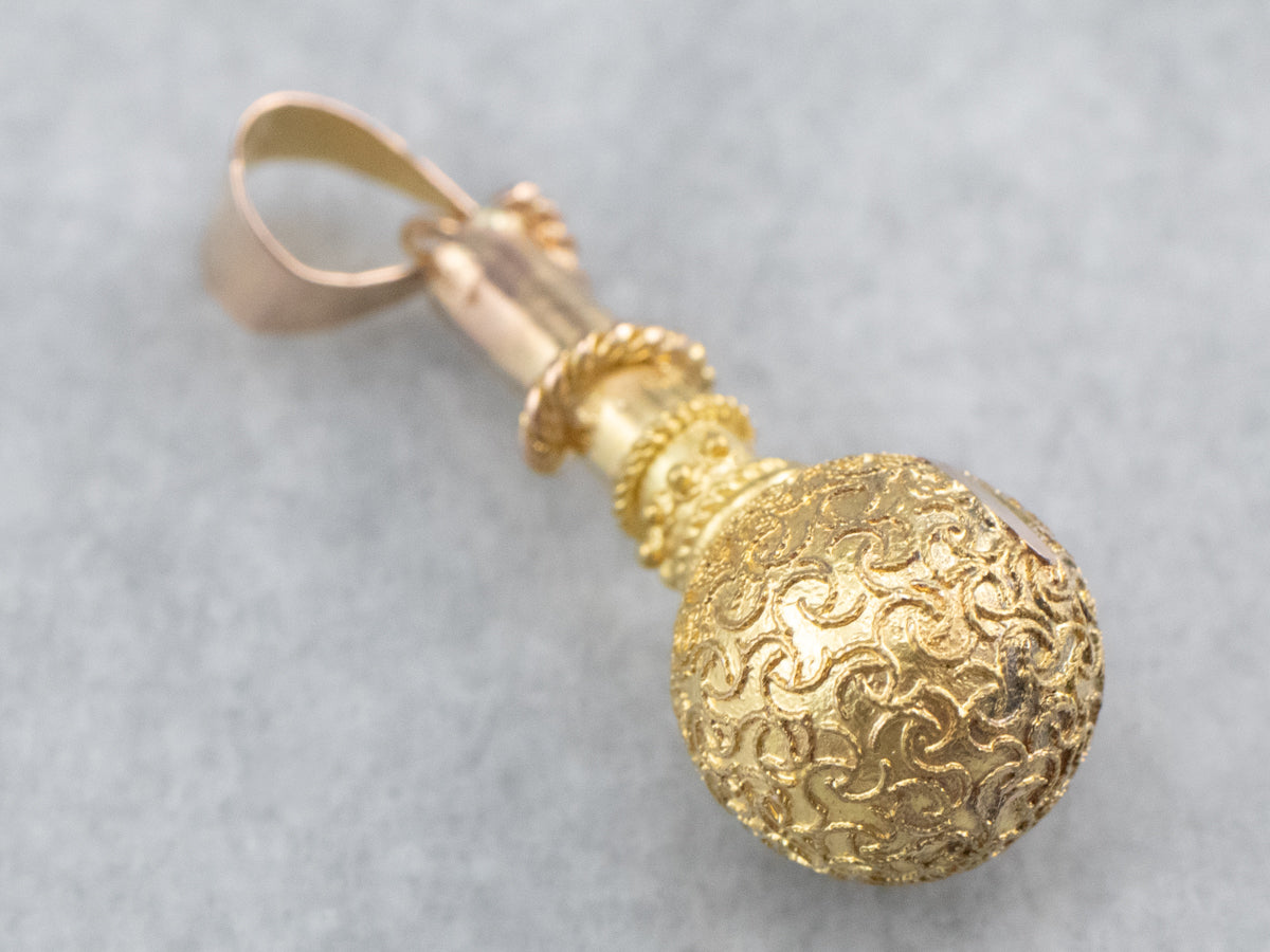 Gold Filigree Bauble Pendant