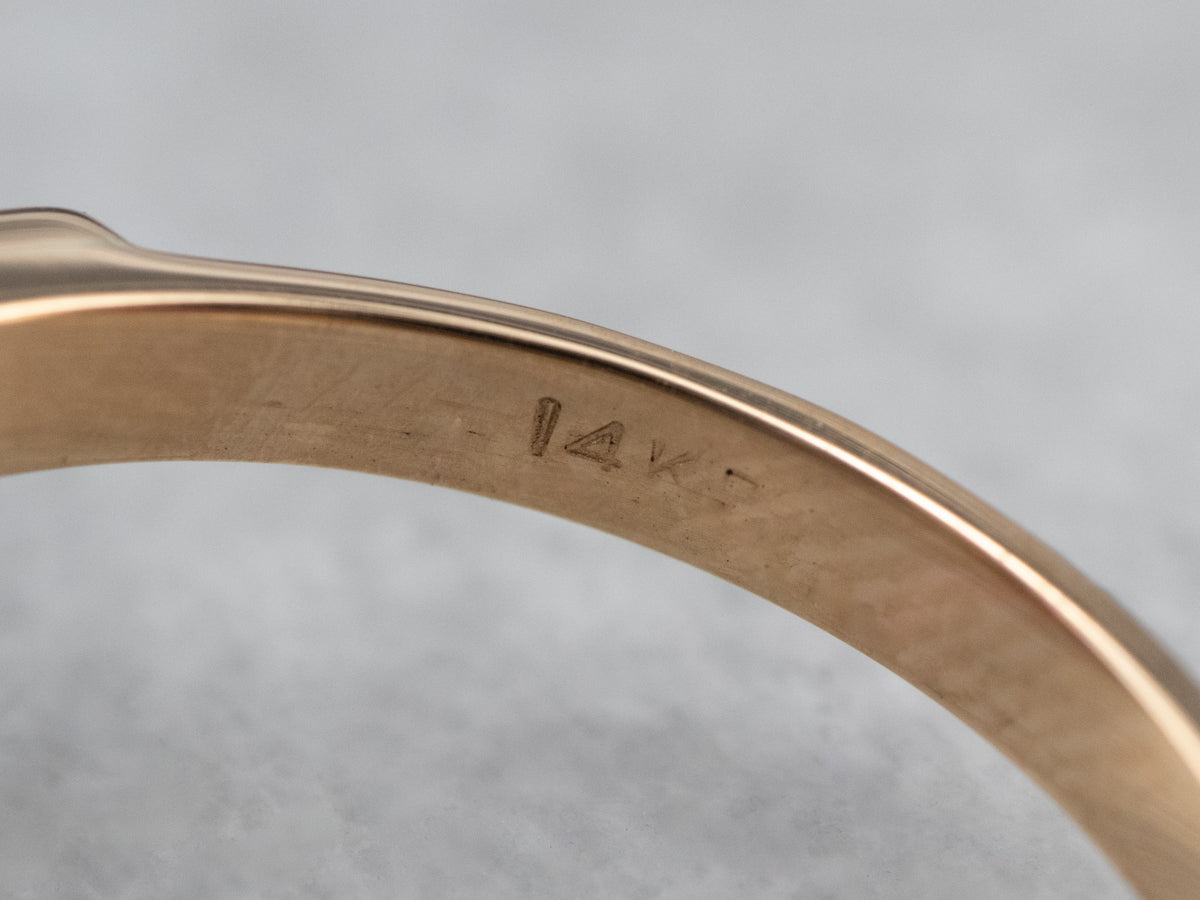 Grape Garnet Gold Statement Ring