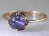 Star Sapphire Gold Buttercup Solitaire Ring