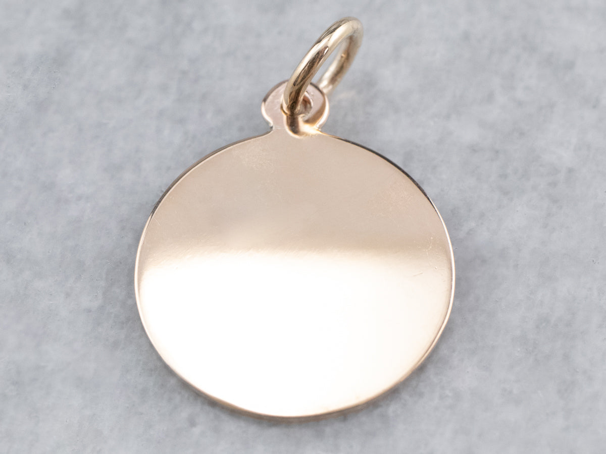 Vintage Masonic Gold and Enamel Pendant