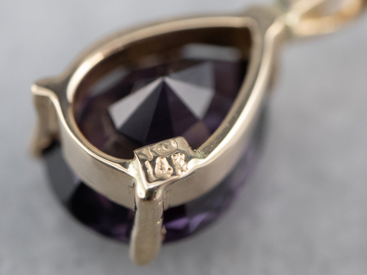 Colgante Solitario Espinela Lágrima