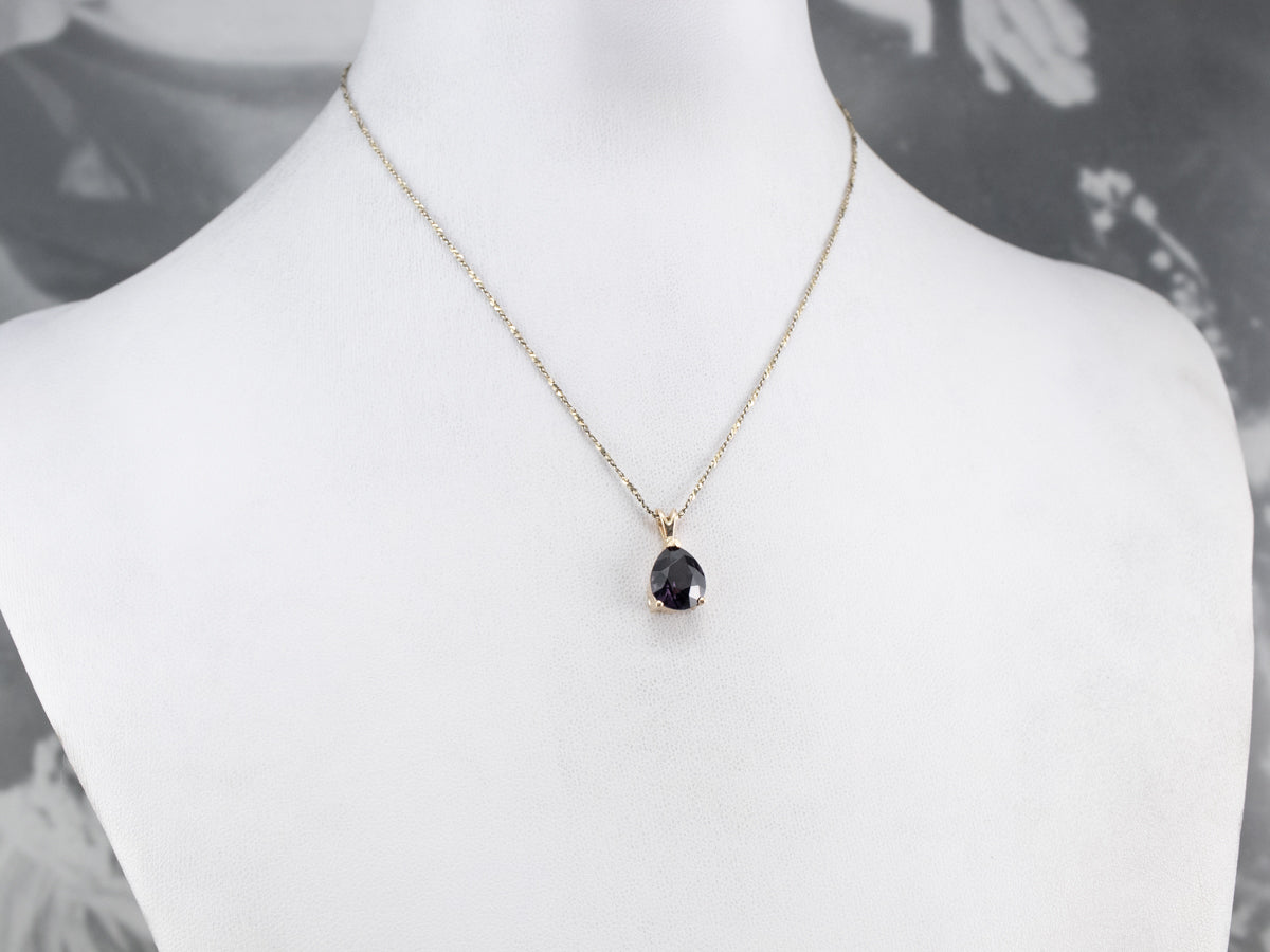 Colgante Solitario Espinela Lágrima