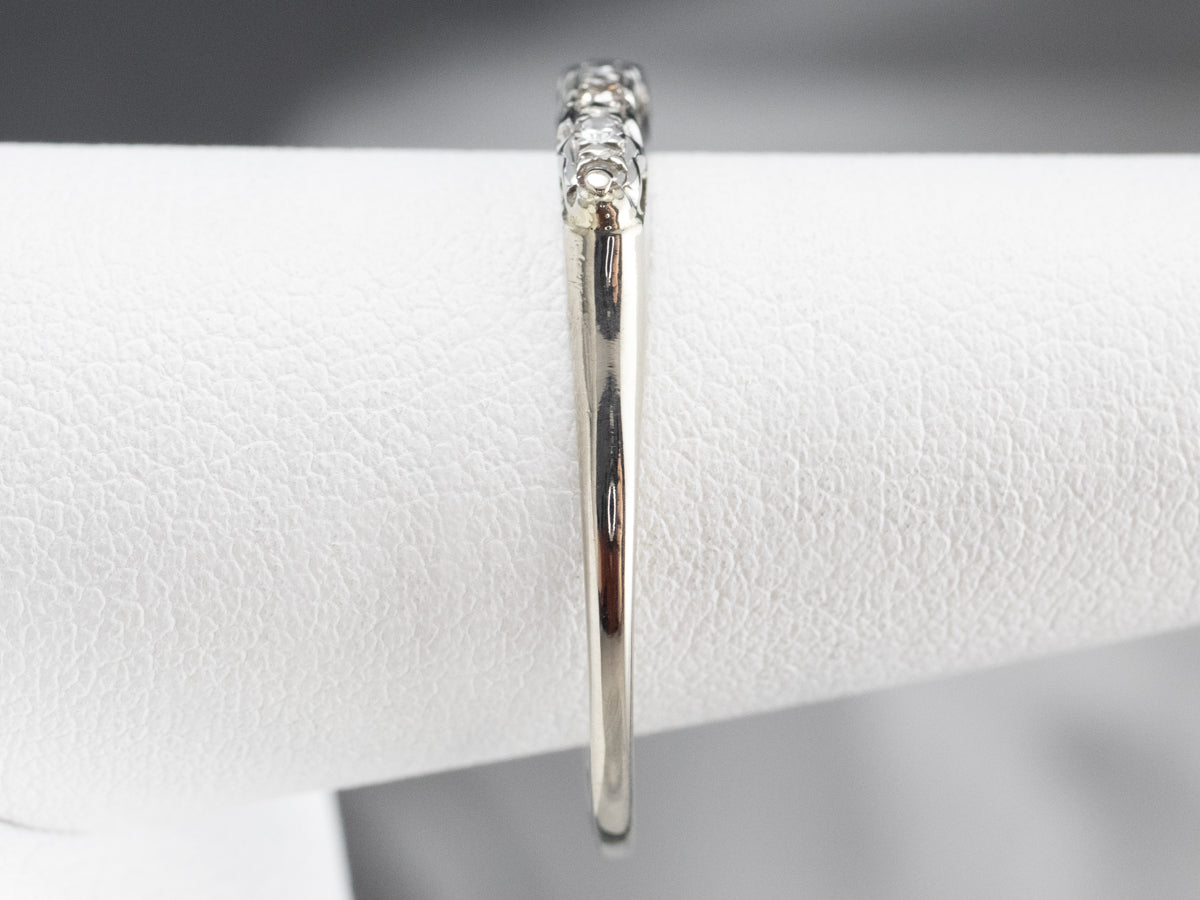 White Gold Vintage Diamond Band