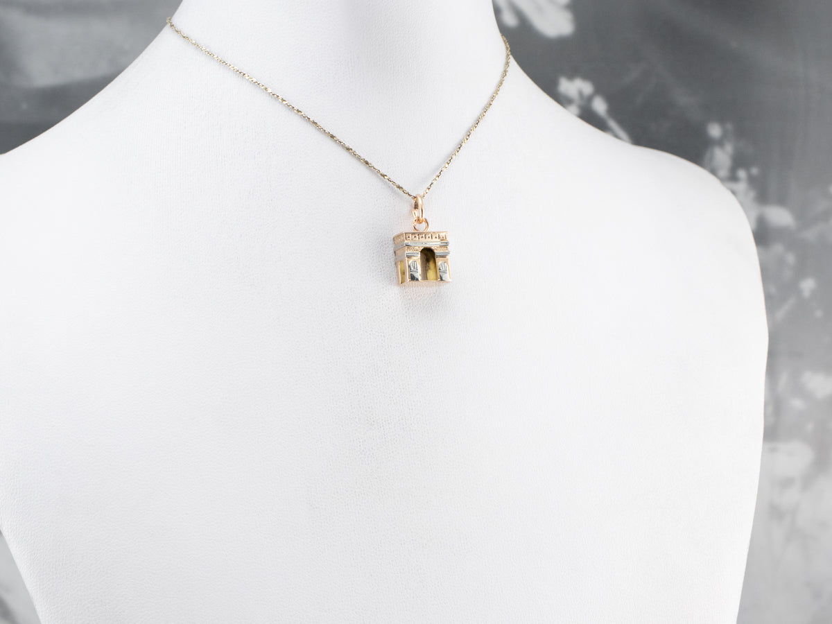 Vintage Arc De Triomphe Charm or Pendant
