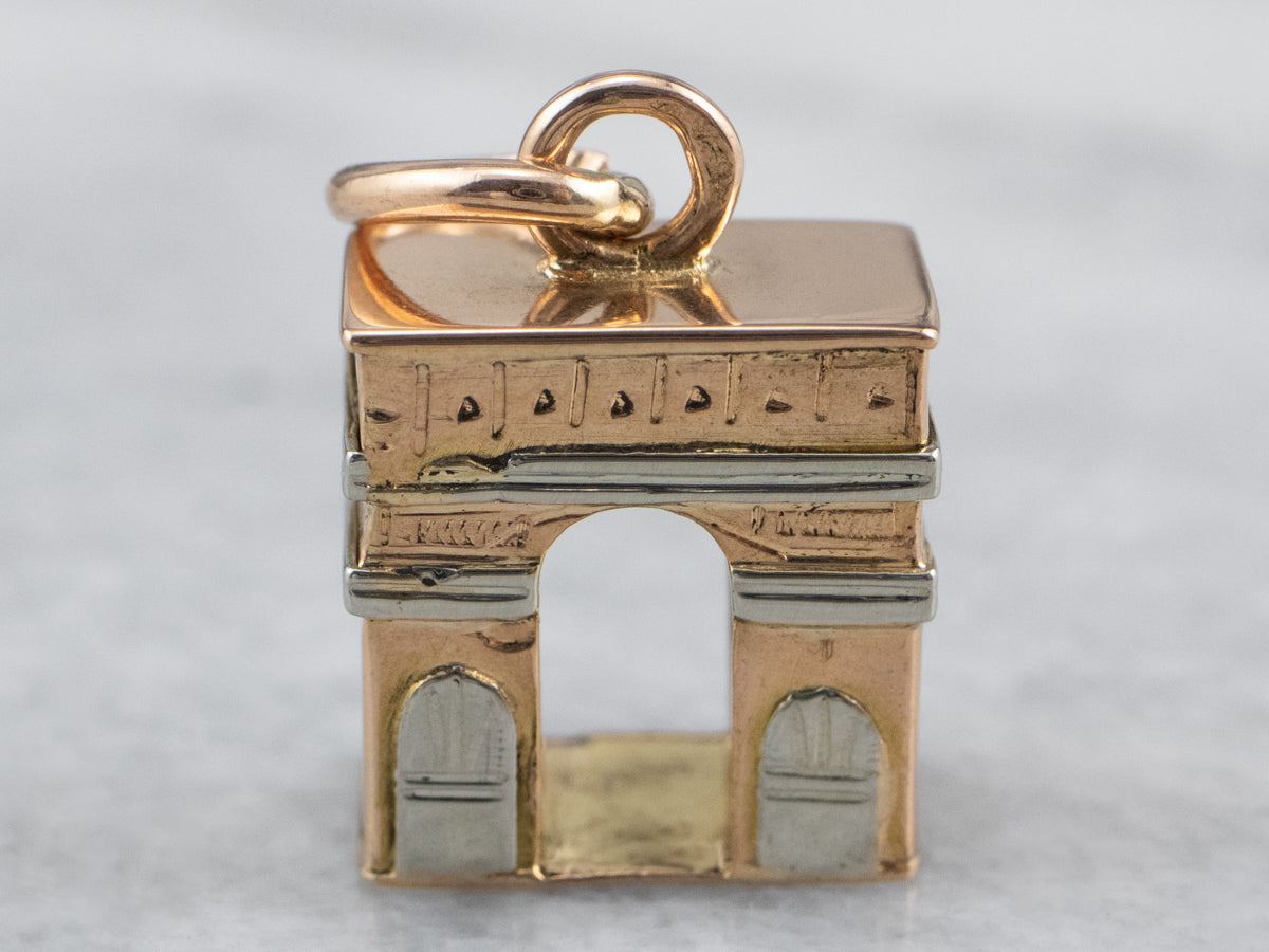 Vintage Arc De Triomphe Charm or Pendant