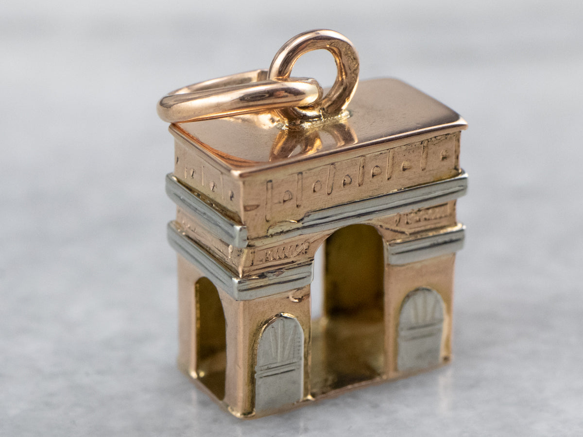 Vintage Arc De Triomphe Charm or Pendant