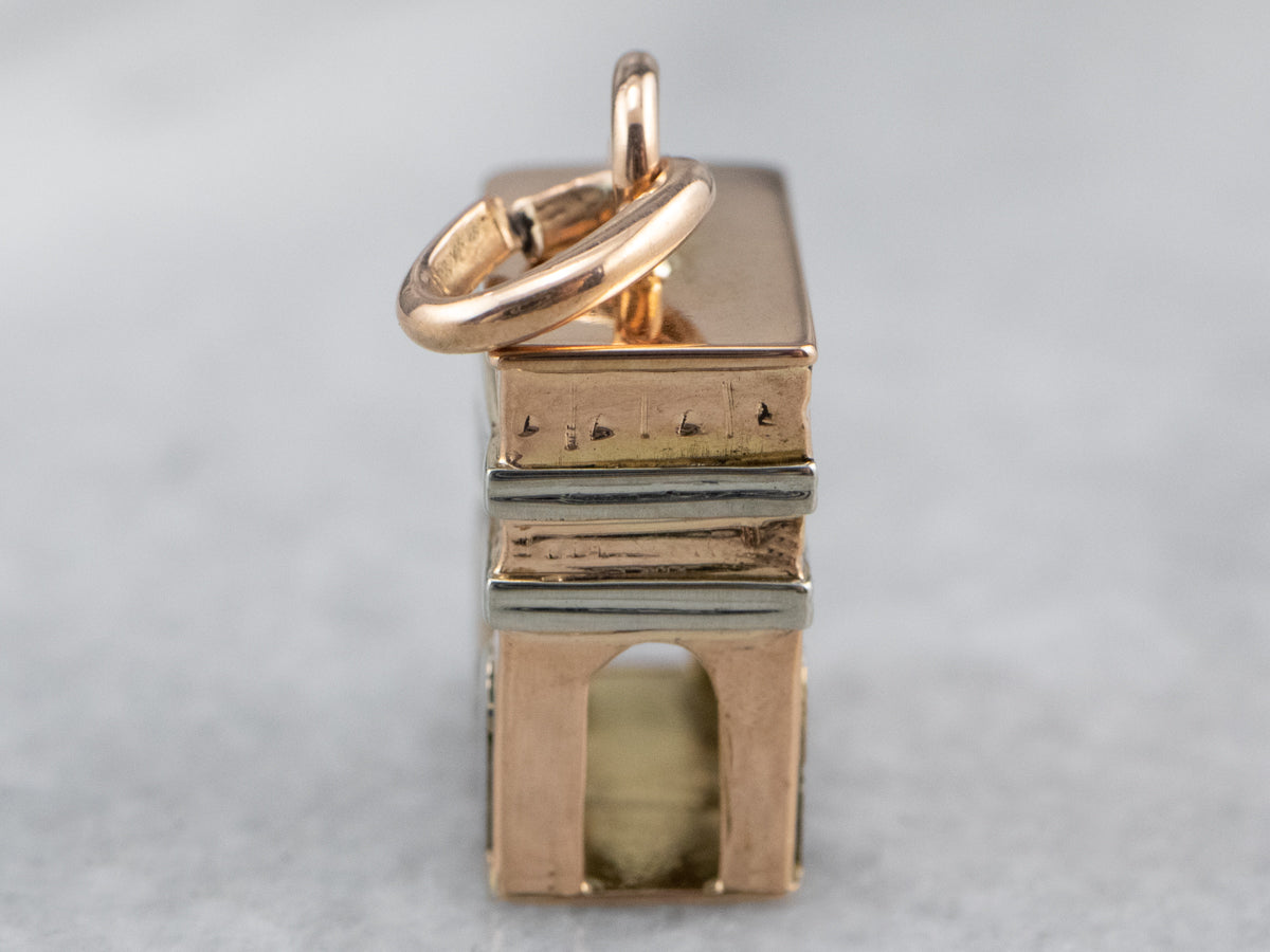 Vintage Arc De Triomphe Charm or Pendant