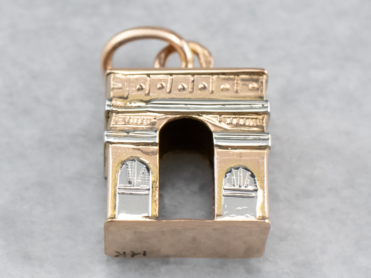 Vintage Arc De Triomphe Charm or Pendant