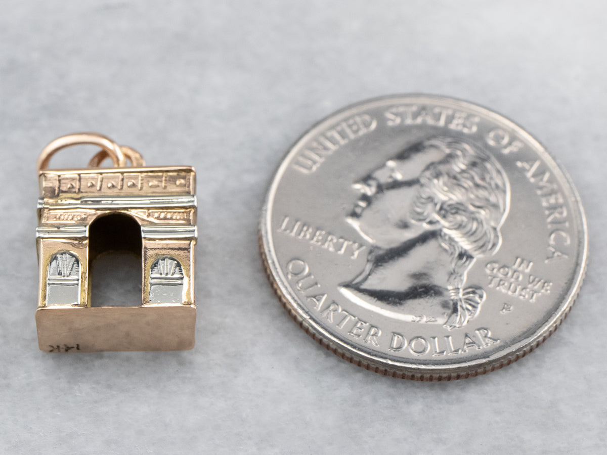 Vintage Arc De Triomphe Charm or Pendant