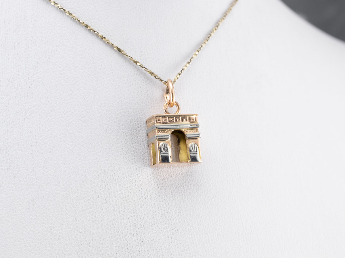 Vintage Arc De Triomphe Charm or Pendant