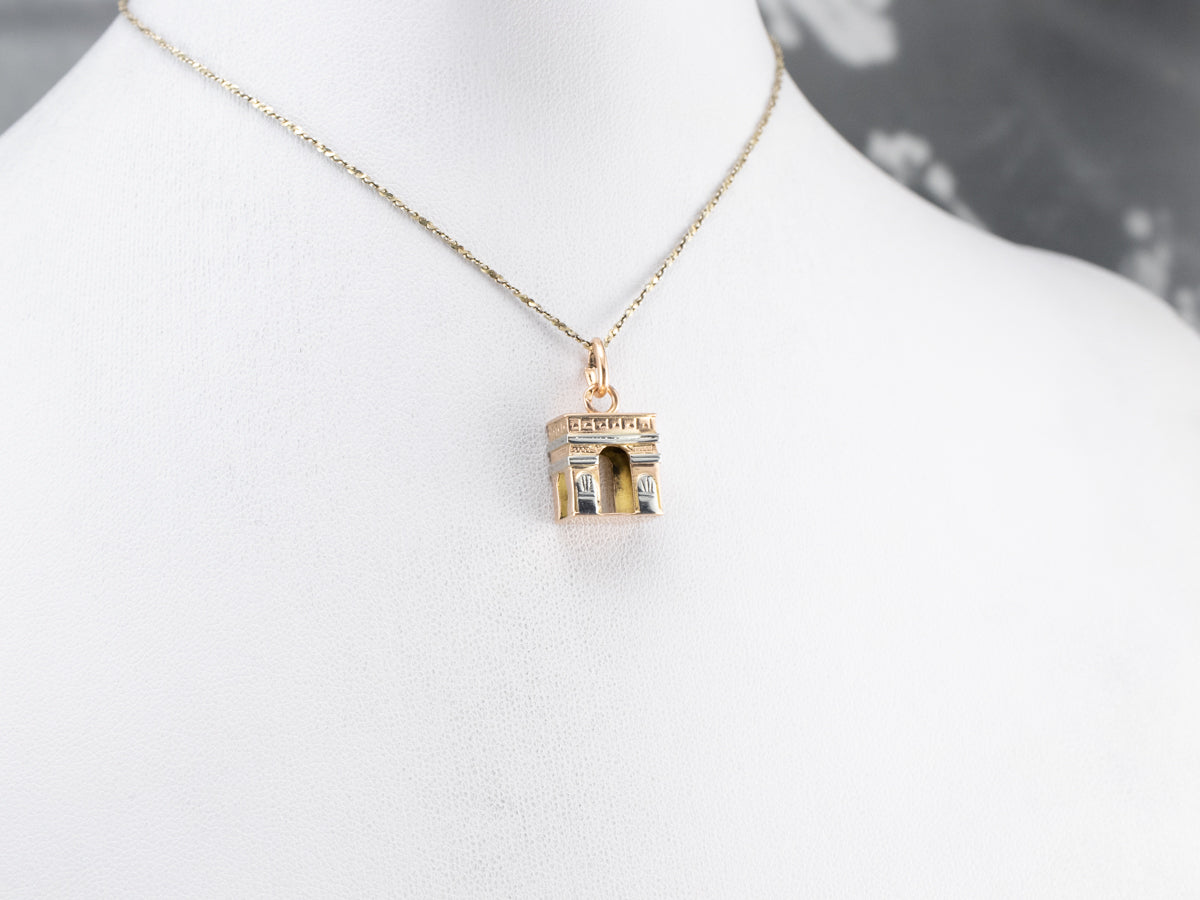 Vintage Arc De Triomphe Charm or Pendant