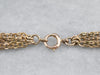 Antique Three Strand Chain Gold Necklace