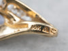 Marquise Tanzanite Diamond and Gold Pendant