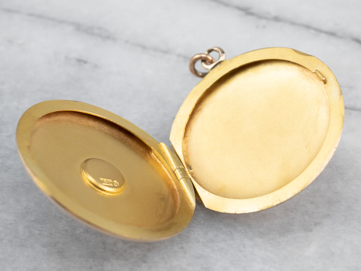 Vintage Gold Monogrammed "CBC" Locket