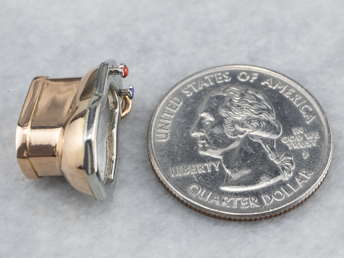 Charm para bidé esmaltado en oro de 18 quilates