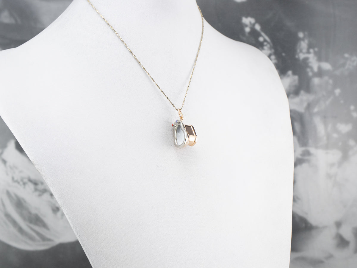 Charm para bidé esmaltado en oro de 18 quilates