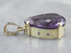 Gold Amethyst Solitaire Pendant