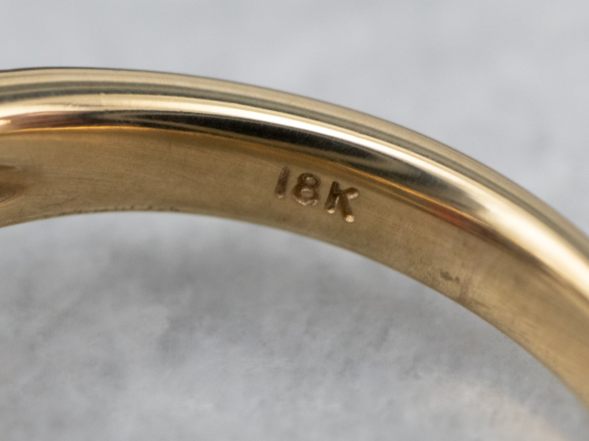 Pyrope Garnet and Diamond 18K Gold Ring