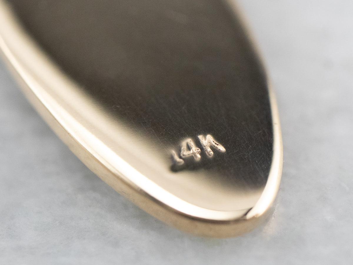 Ruby Gold Disk Drop Earrings