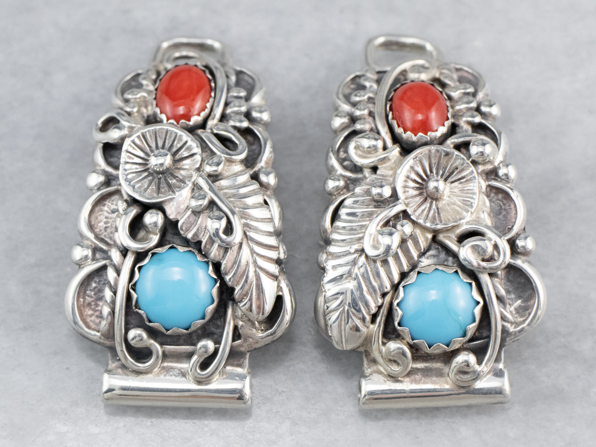 South West Style Turquoise and Coral Watch Tips