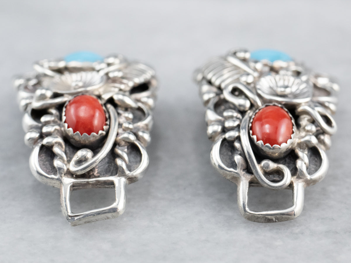 South West Style Turquoise and Coral Watch Tips