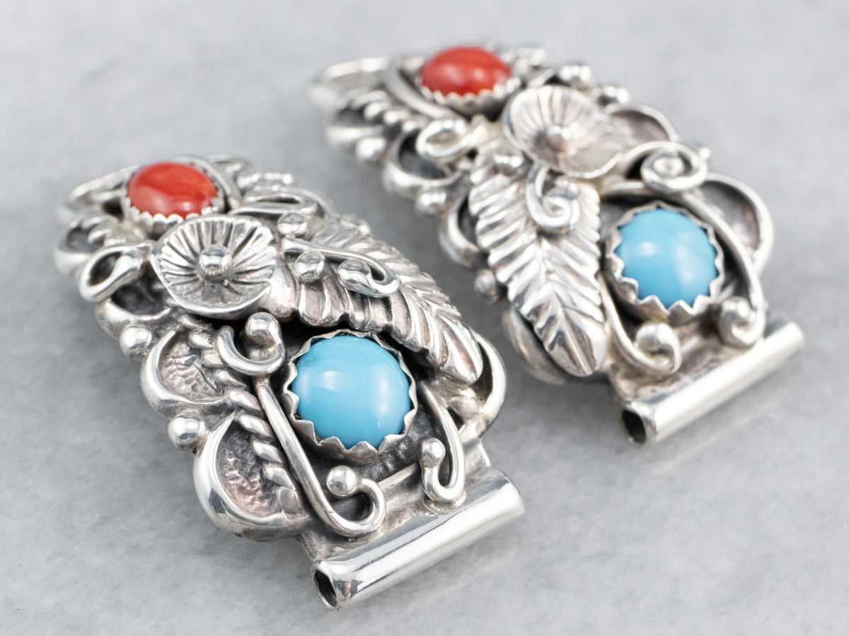 South West Style Turquoise and Coral Watch Tips
