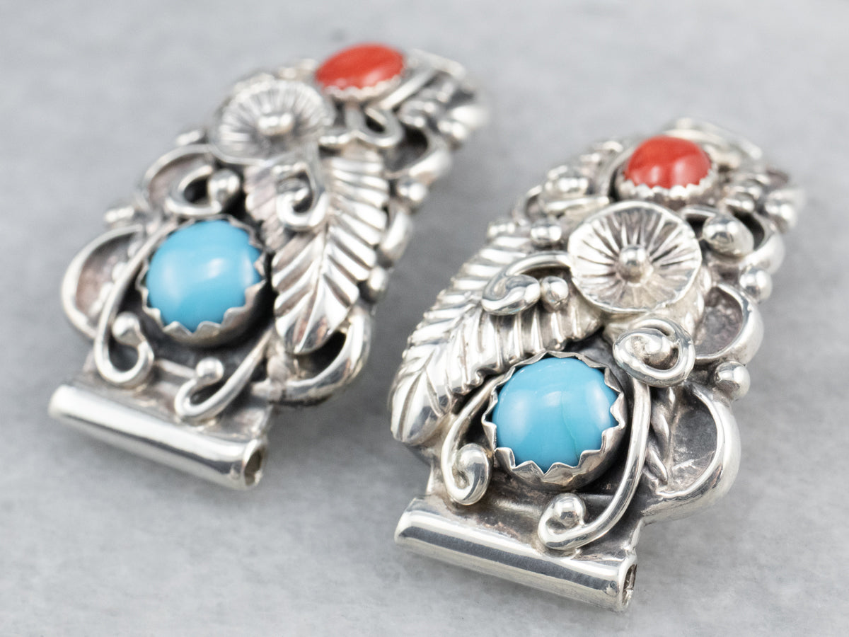 South West Style Turquoise and Coral Watch Tips