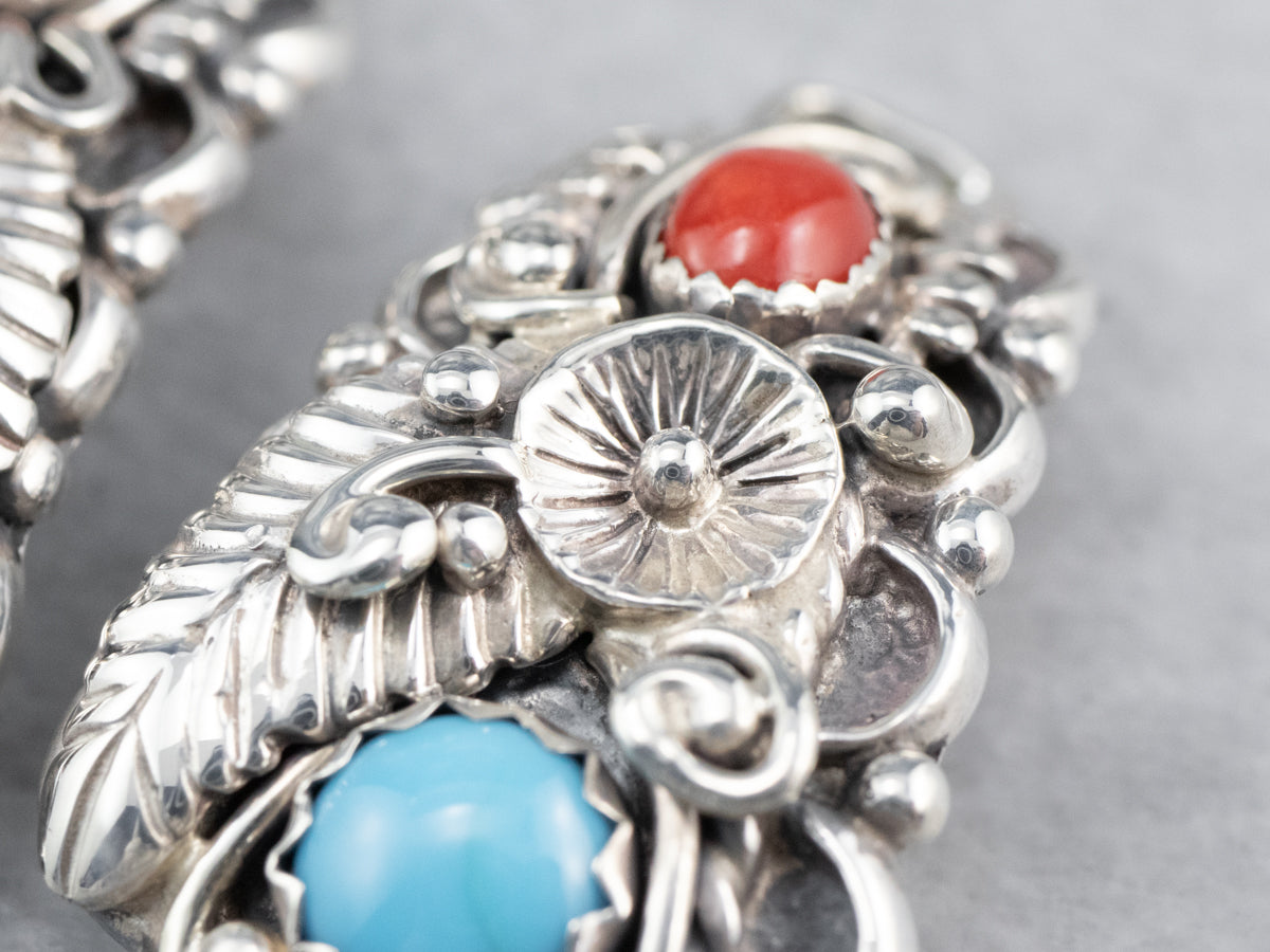 South West Style Turquoise and Coral Watch Tips