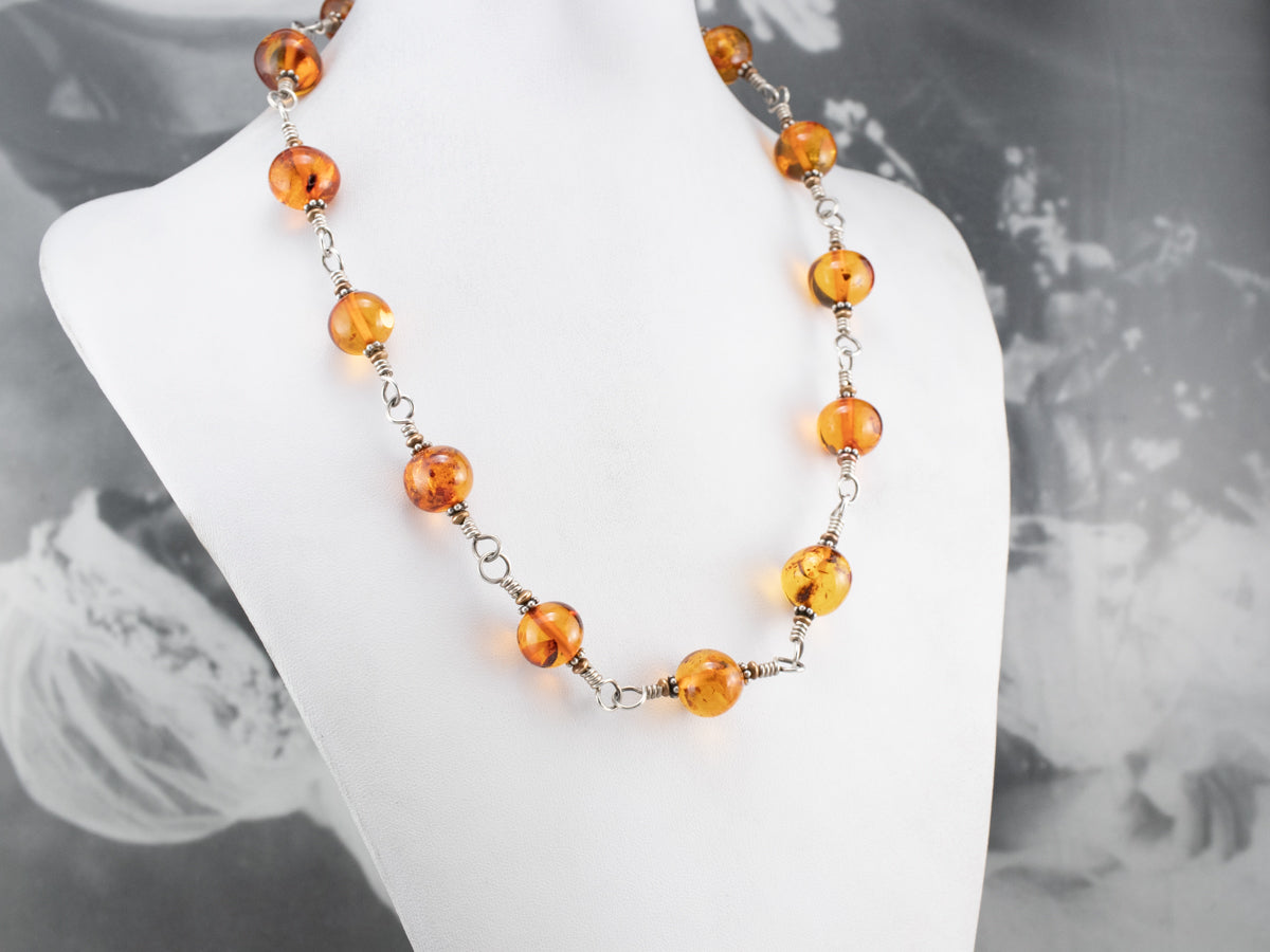 Raw Baltic Amber Teething Necklace, Un-Polished – Birdie's Room All-Natural