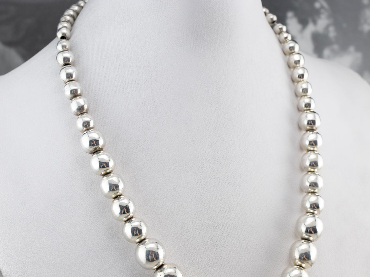 Sterling Silver Ball Bead Chain 24