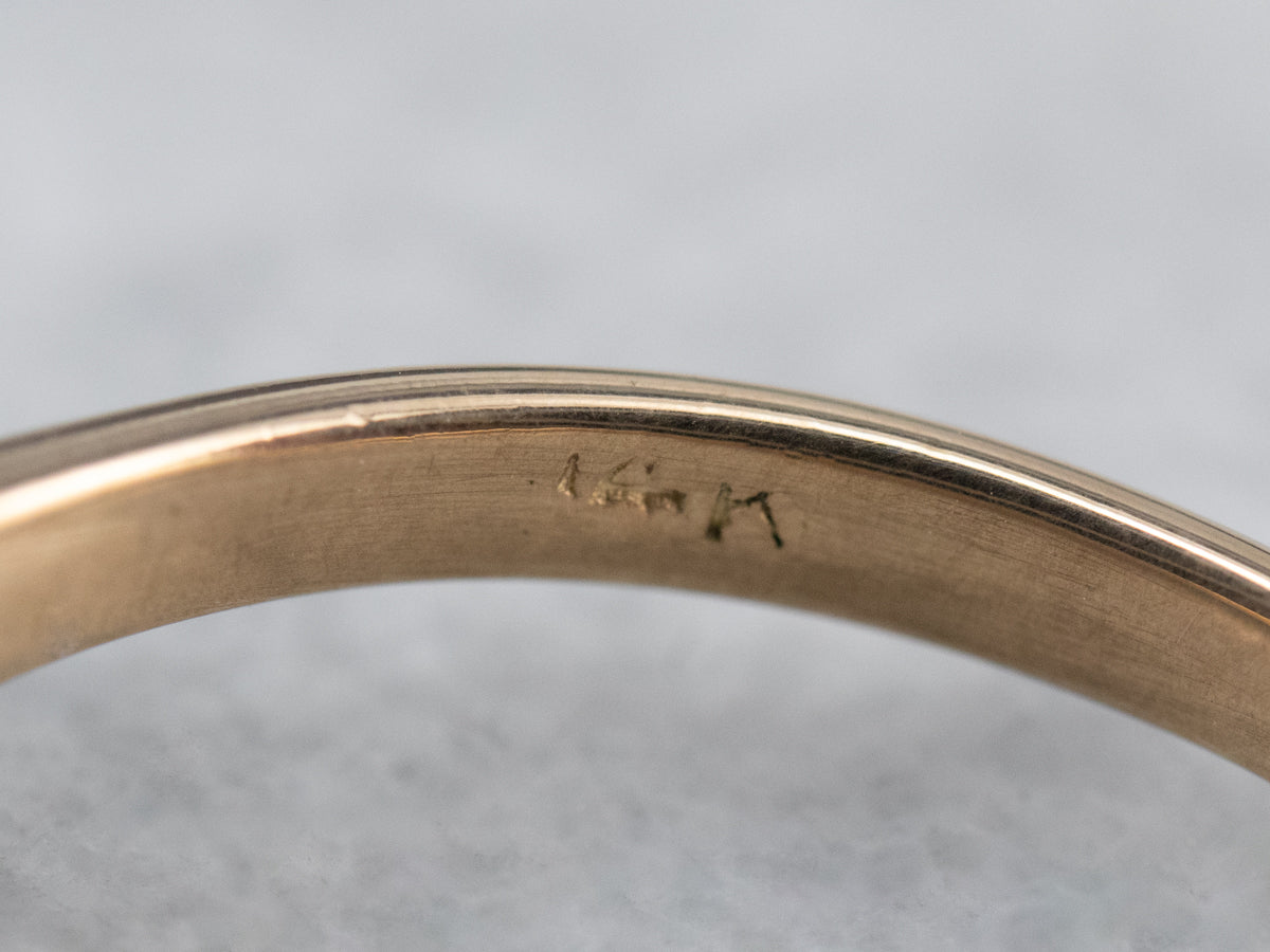 Tsavorite Garnet Gold Solitaire Ring