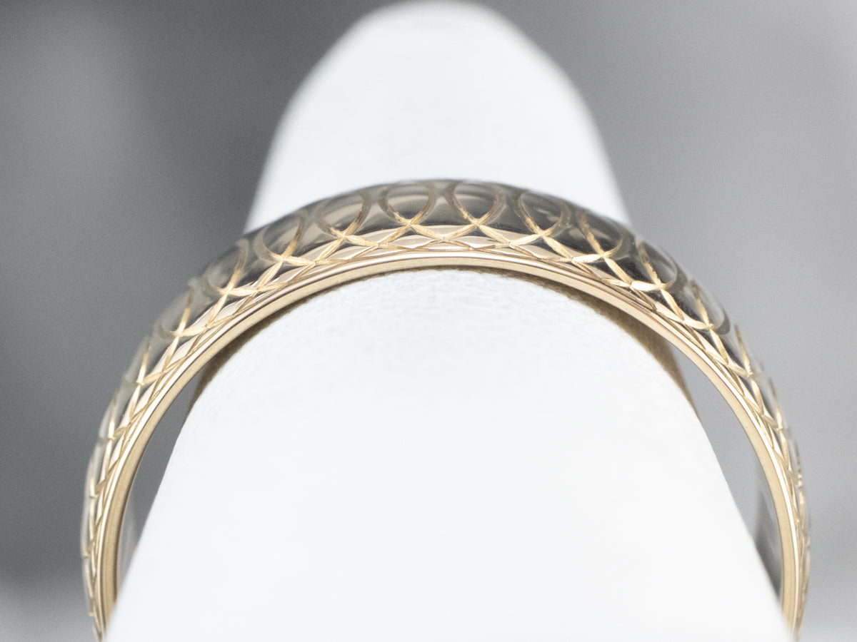 Vintage Gold Looping Pattern Band