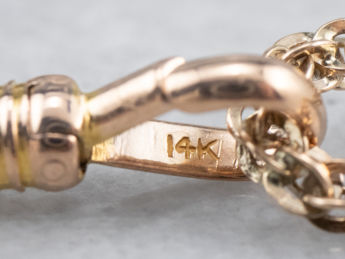 Collar lariat de cadena larga deslizante victoriana