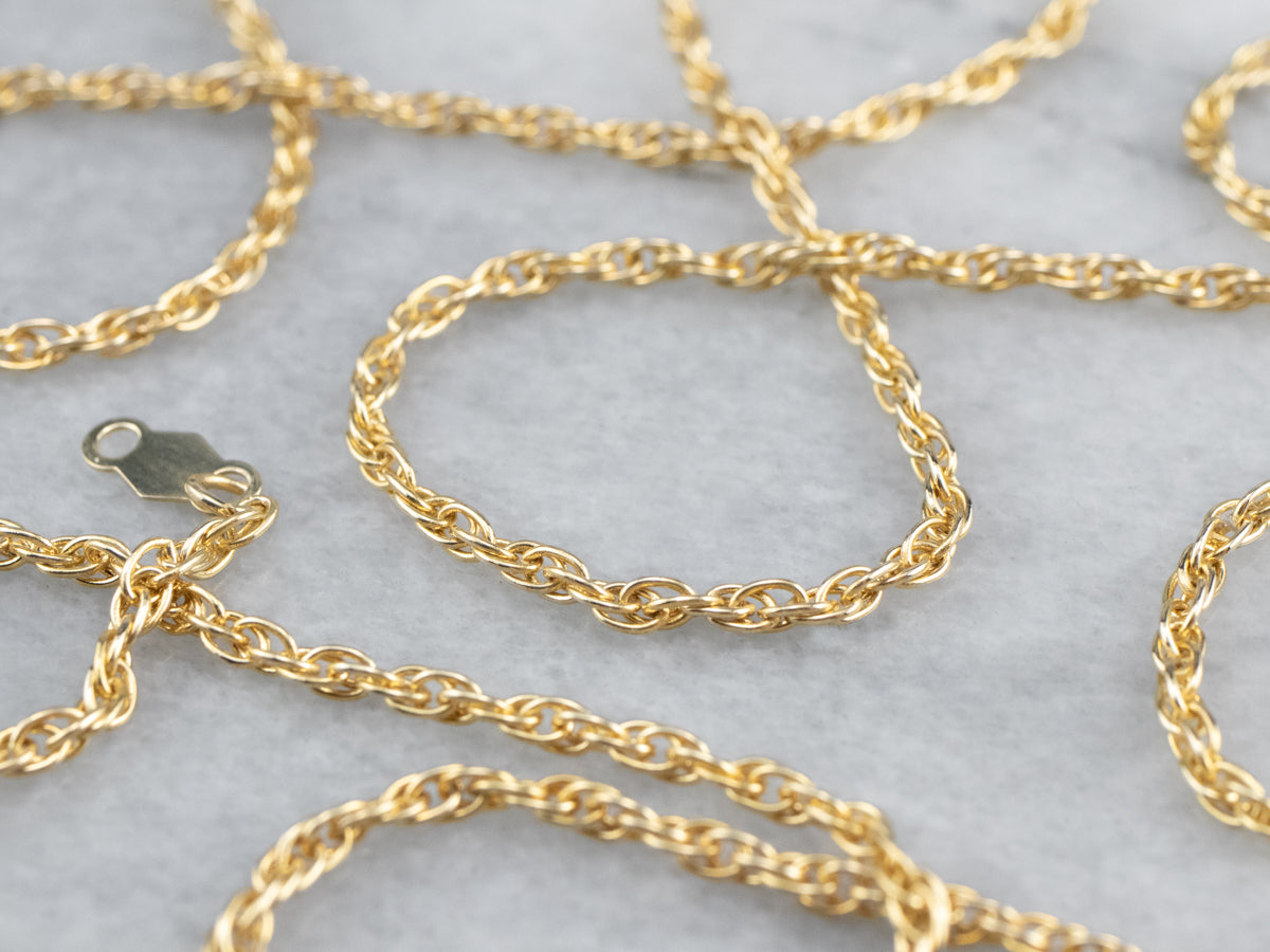 14K Gold Rope Twist Chain