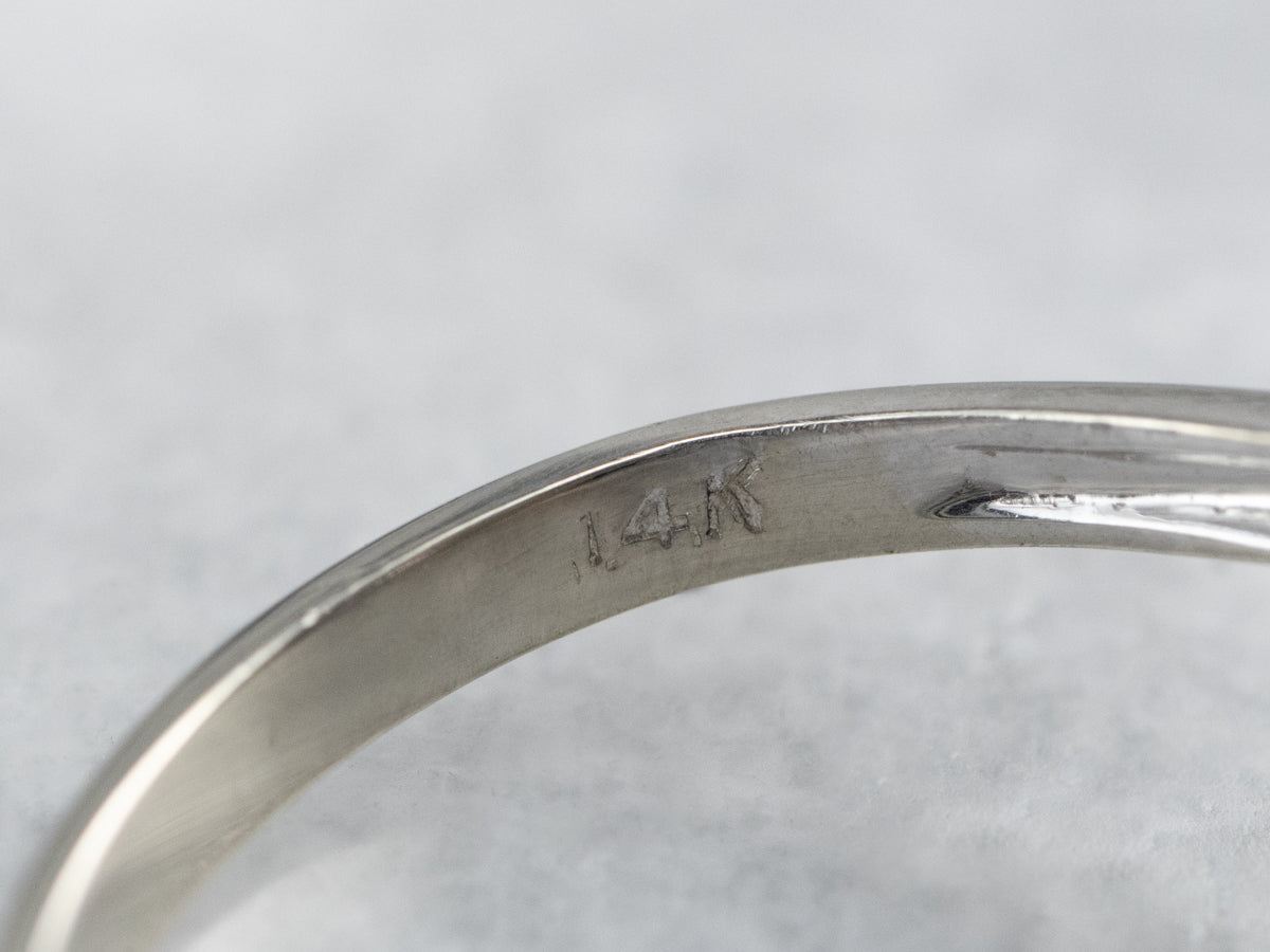 Retro Era Spinel and Diamond Ring