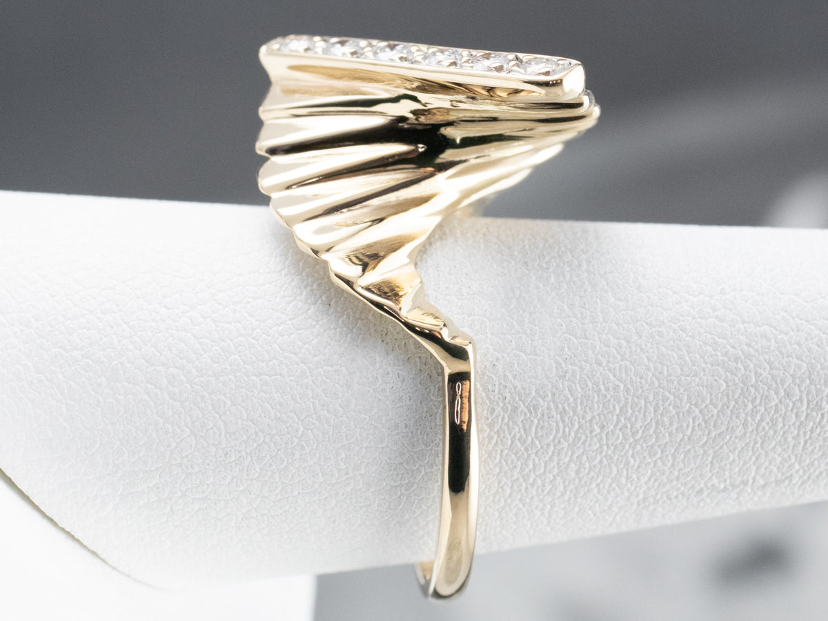 Vintage Diamond Statement Ring