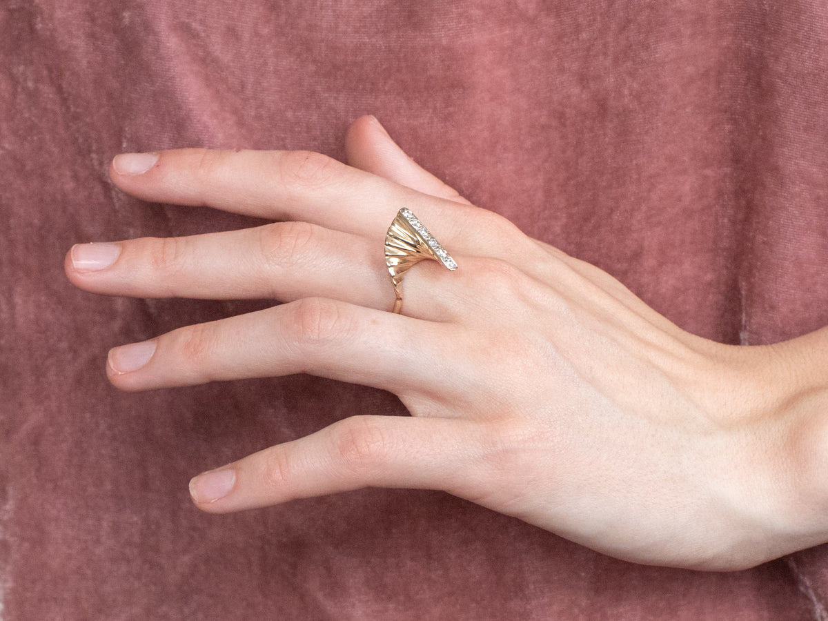 Vintage Diamond Statement Ring