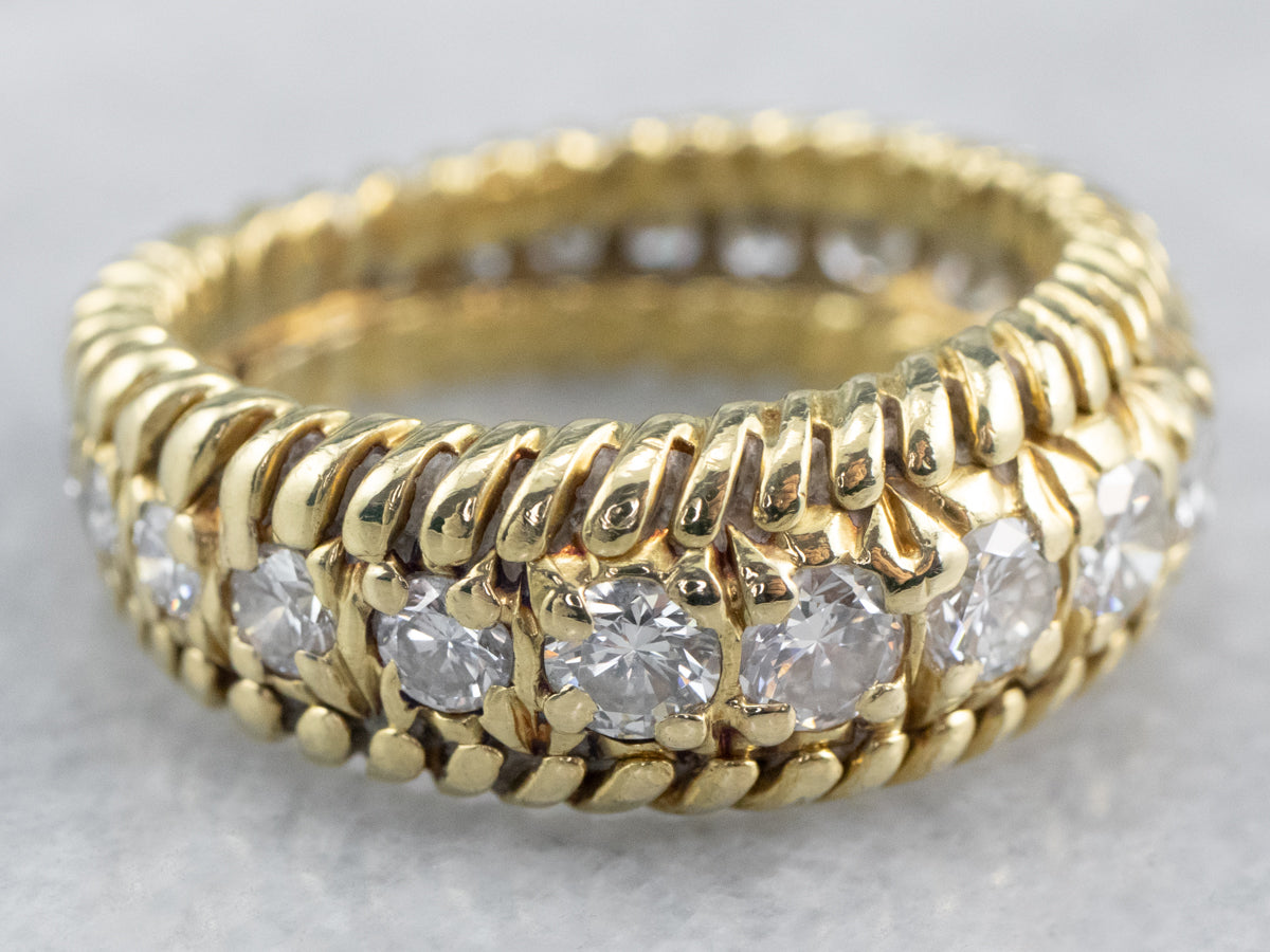 Nautical Style Diamond Eternity Band