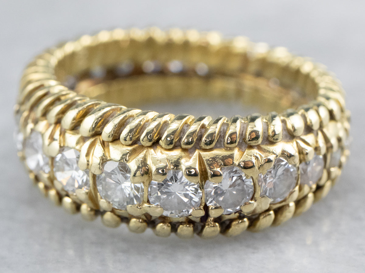 Nautical Style Diamond Eternity Band