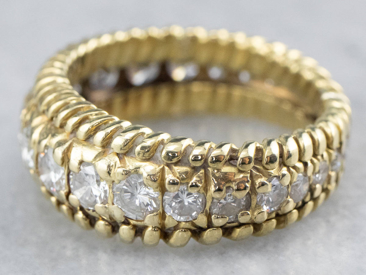 Nautical Style Diamond Eternity Band