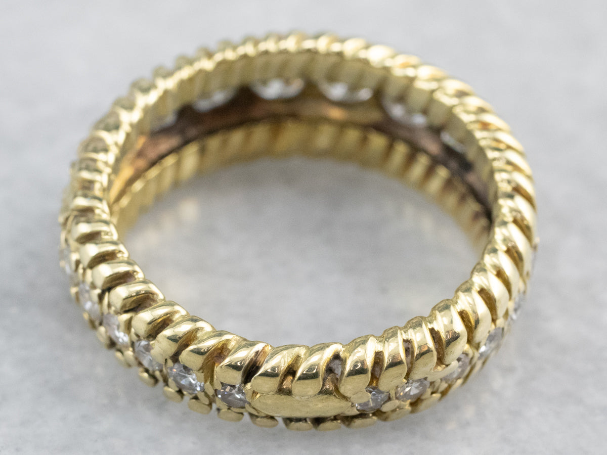 Nautical Style Diamond Eternity Band