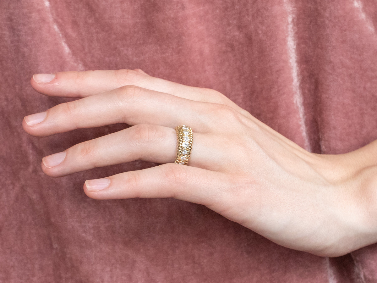 Nautical Style Diamond Eternity Band