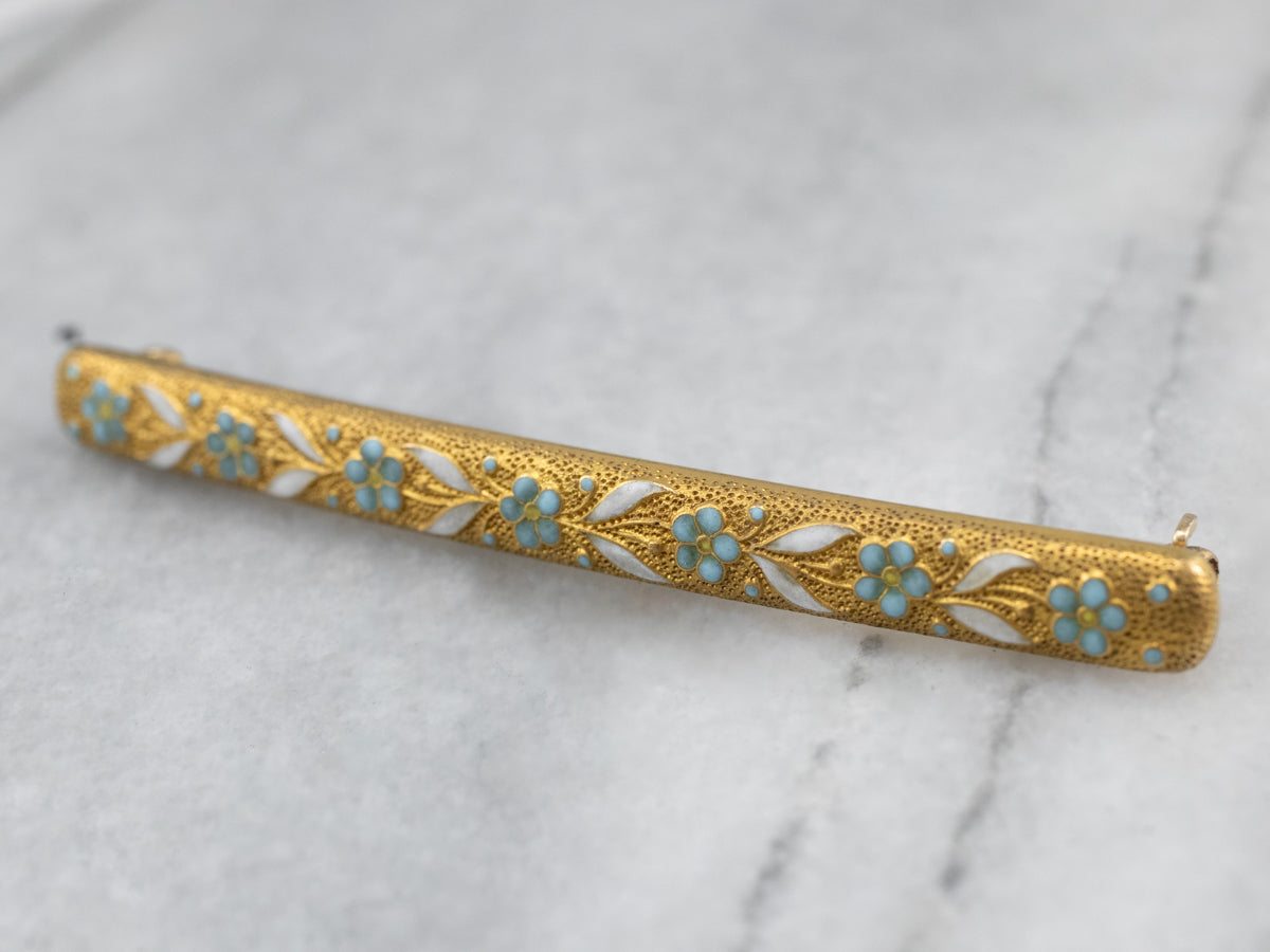 Art Nouveau Era Floral Honeymoon Pin