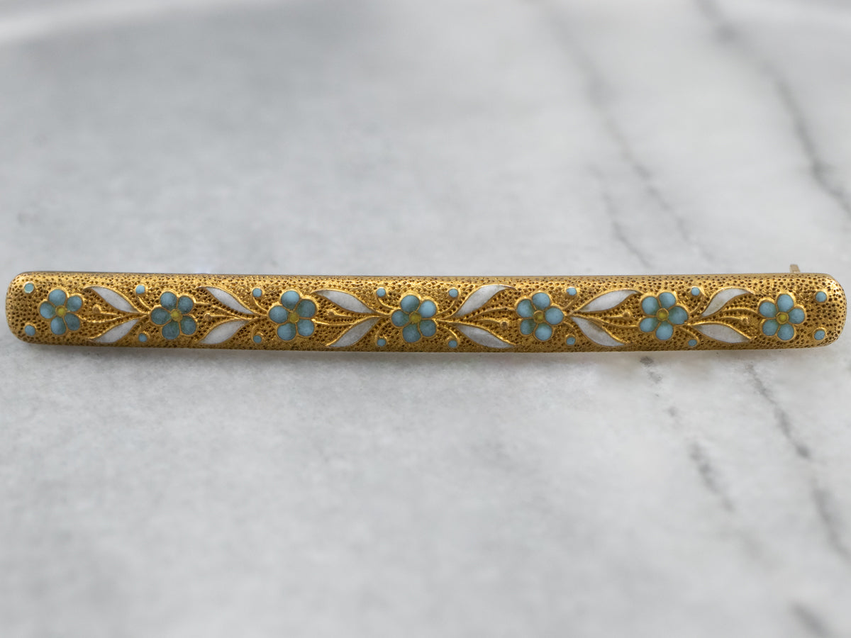Art Nouveau Era Floral Honeymoon Pin
