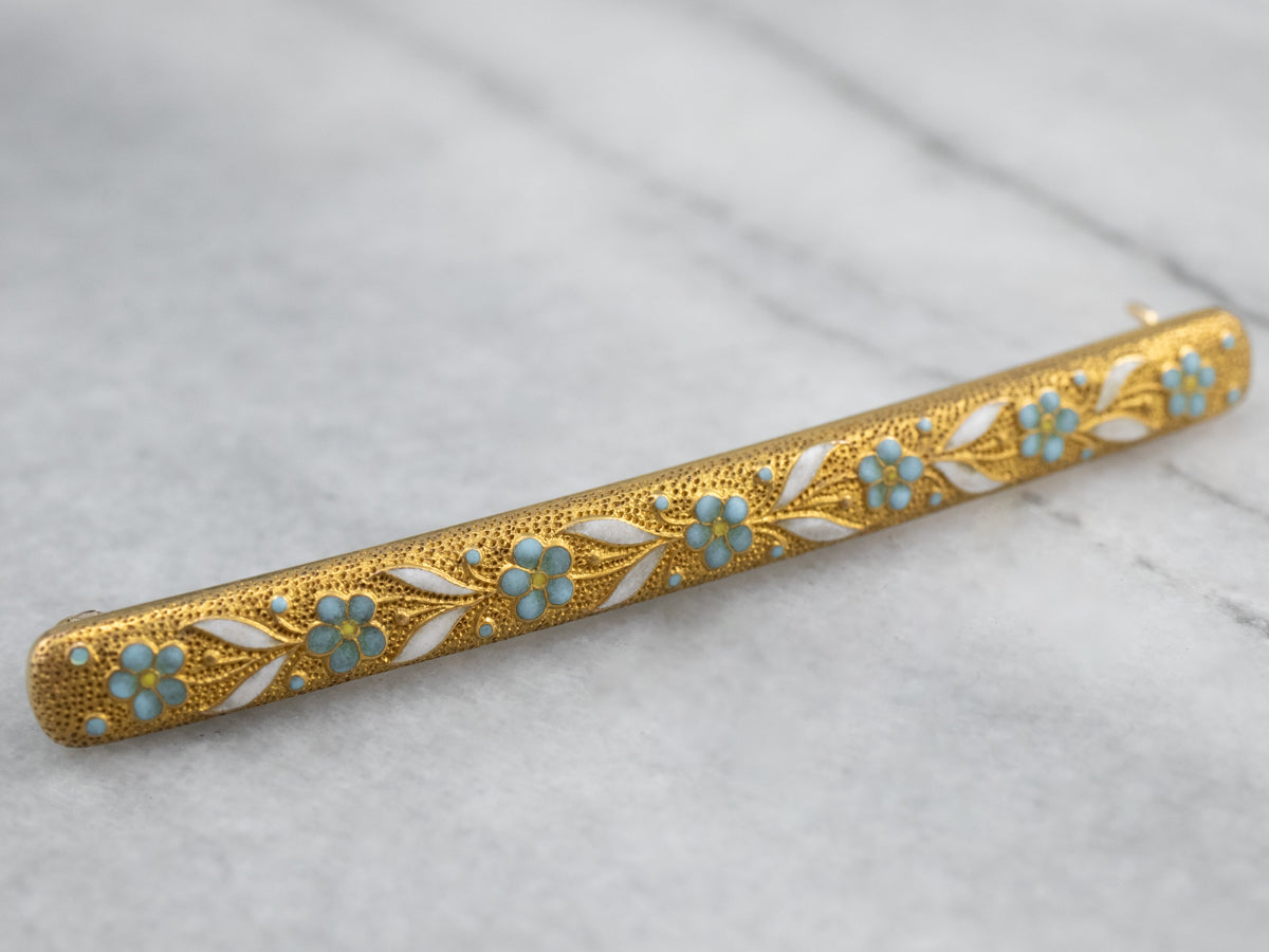 Art Nouveau Era Floral Honeymoon Pin