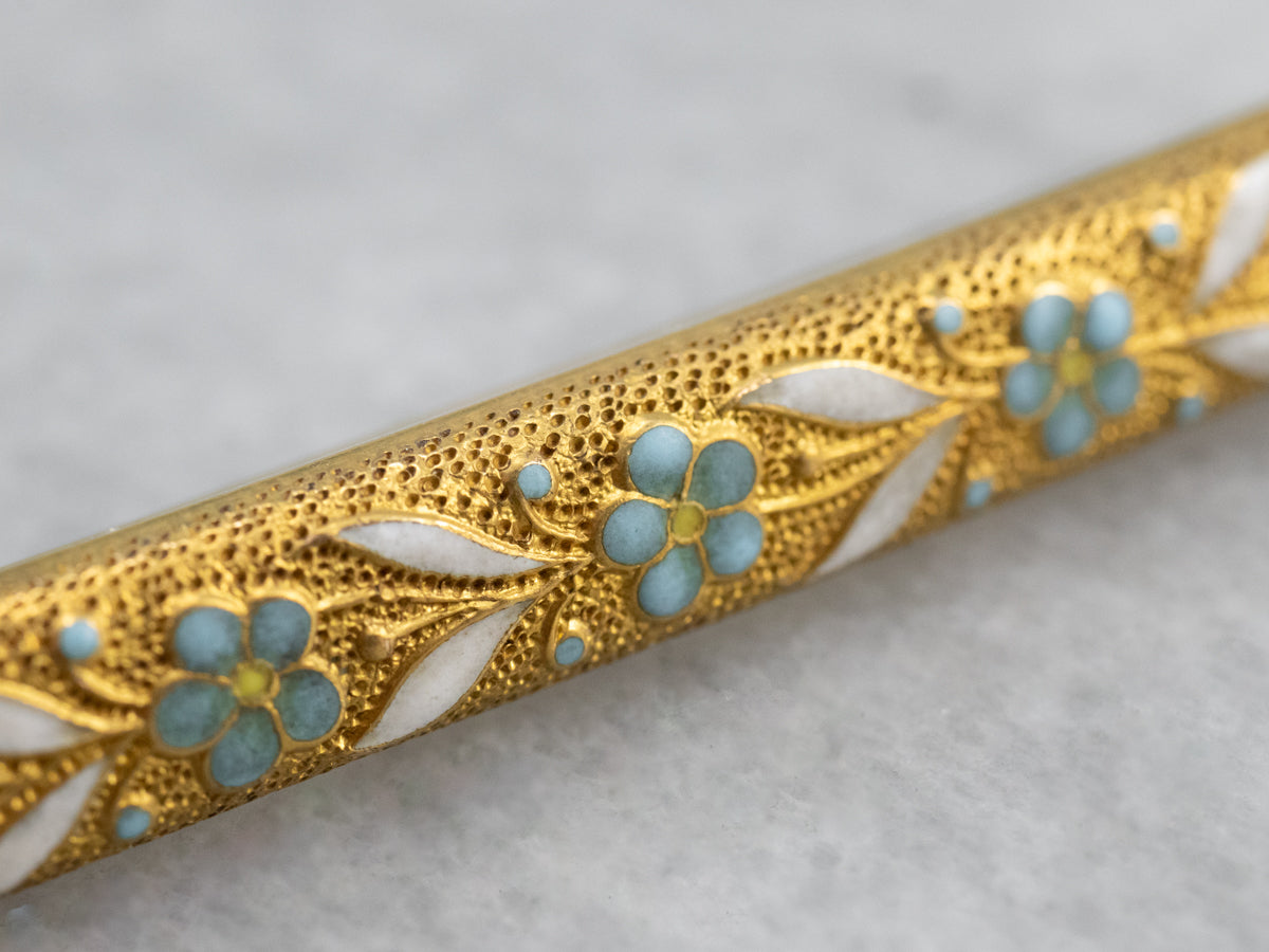 Art Nouveau Era Floral Honeymoon Pin