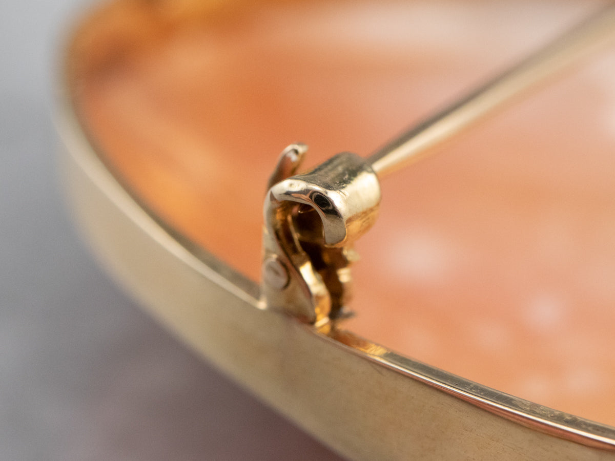 Vintage Gold Cameo Pendant or Pin