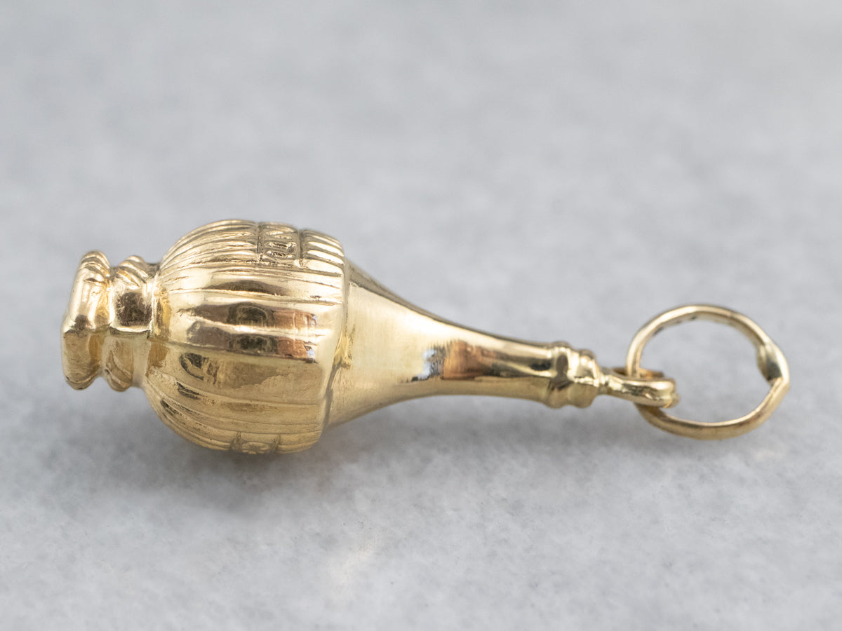 18K Gold Chianti Wine Bottle Charm