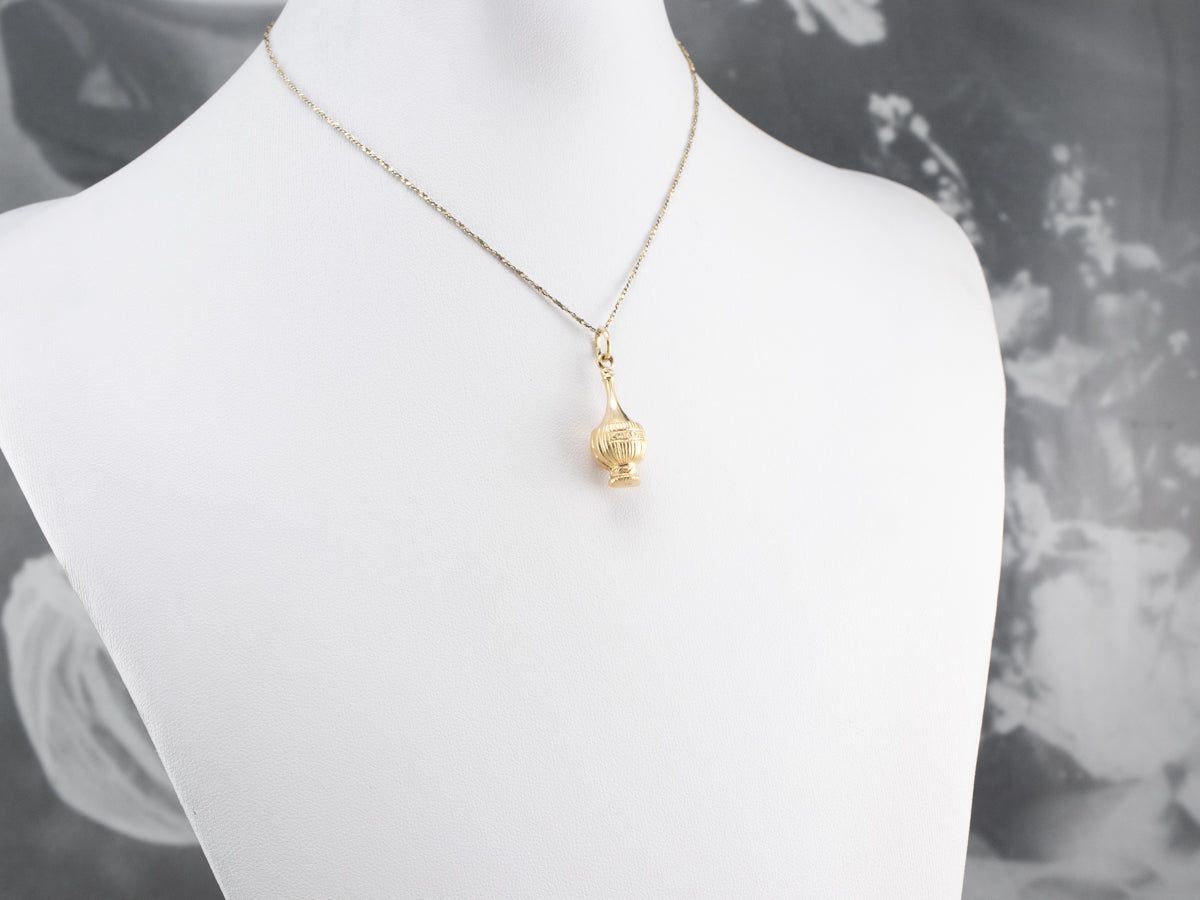 18K Gold Chianti Wine Bottle Charm