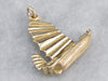 Chinese Junk Ship Gold Charm